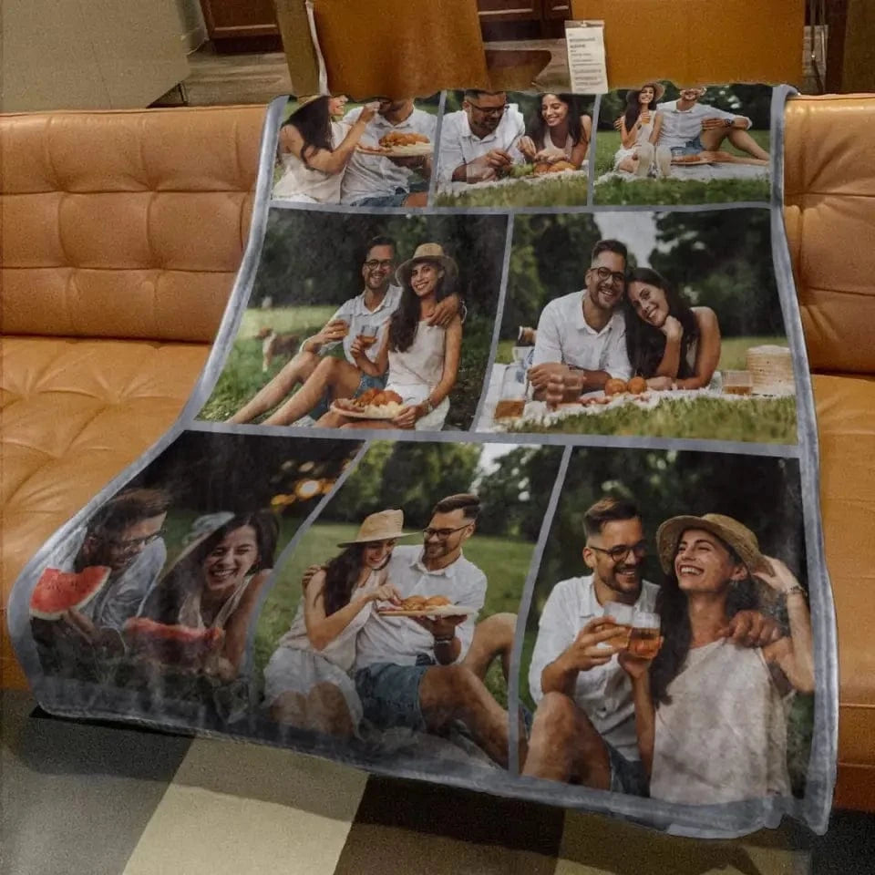 Personalized Photos Blankets - Gift For Family Friends Besties