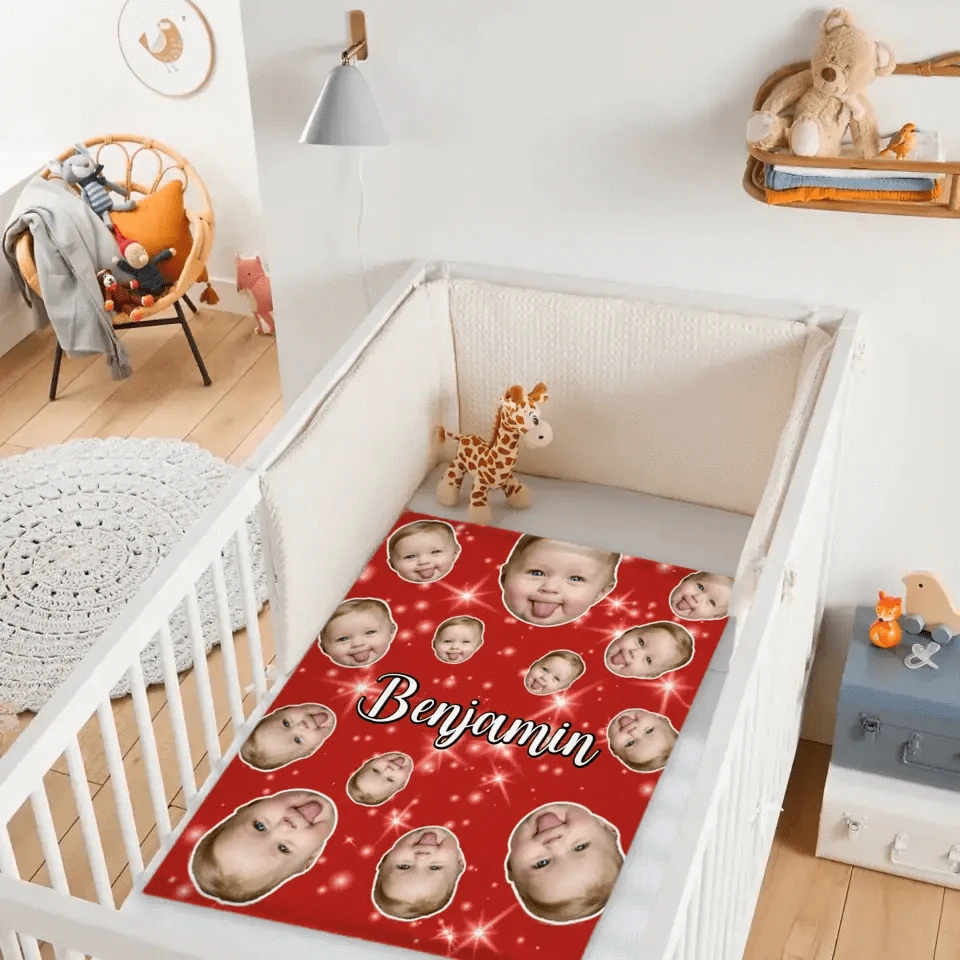 Face Blanket, Personalized Blanket with Photo, Blanket with Baby Pet Human Face