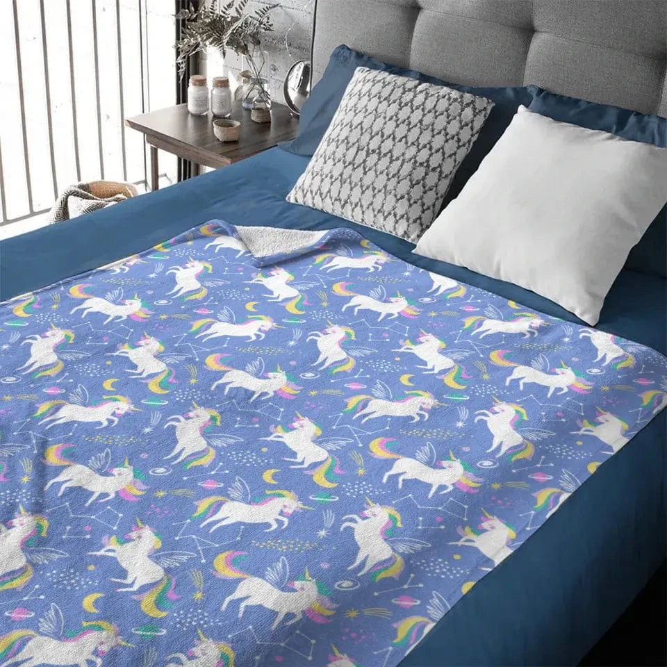 Personalized Unicorn Crab Shell Gift Blanket