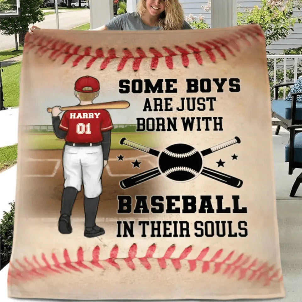 Baseball Sport - Personalized Blanket - Gifts for Baseball players,Enthusiasts