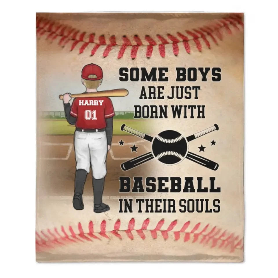 Baseball Sport - Personalized Blanket - Gifts for Baseball players,Enthusiasts