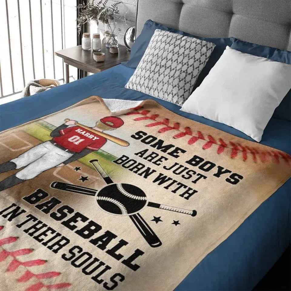 Baseball Sport - Personalized Blanket - Gifts for Baseball players,Enthusiasts