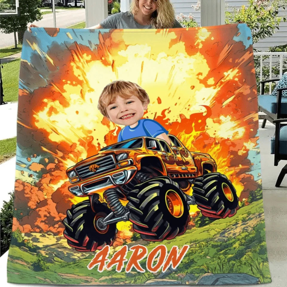 Big Bang - Personalised Photo Truck Blankets - Gifts for Child