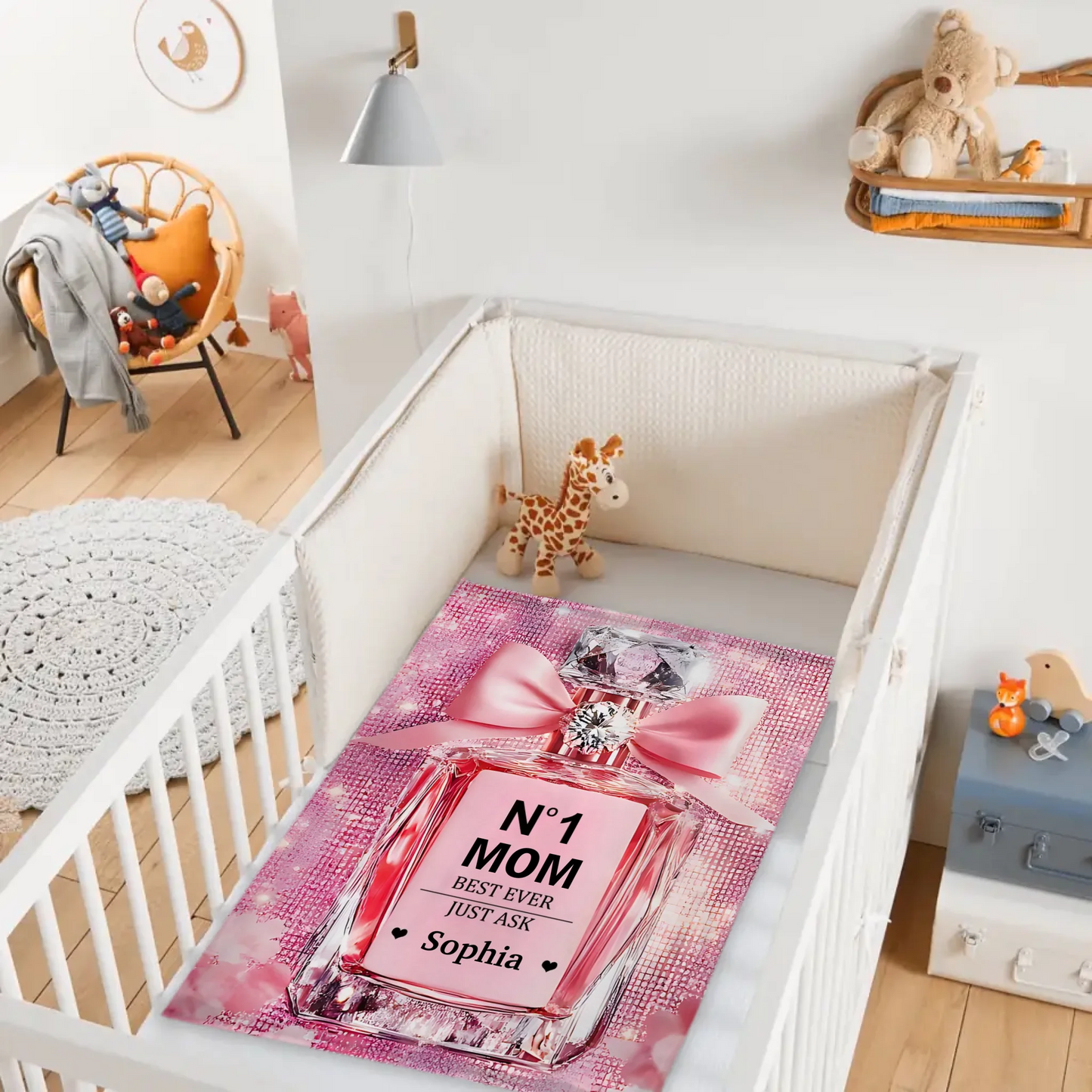 No1 Mom Ever - Personalized Mother Blanket,Mother's Day gift
