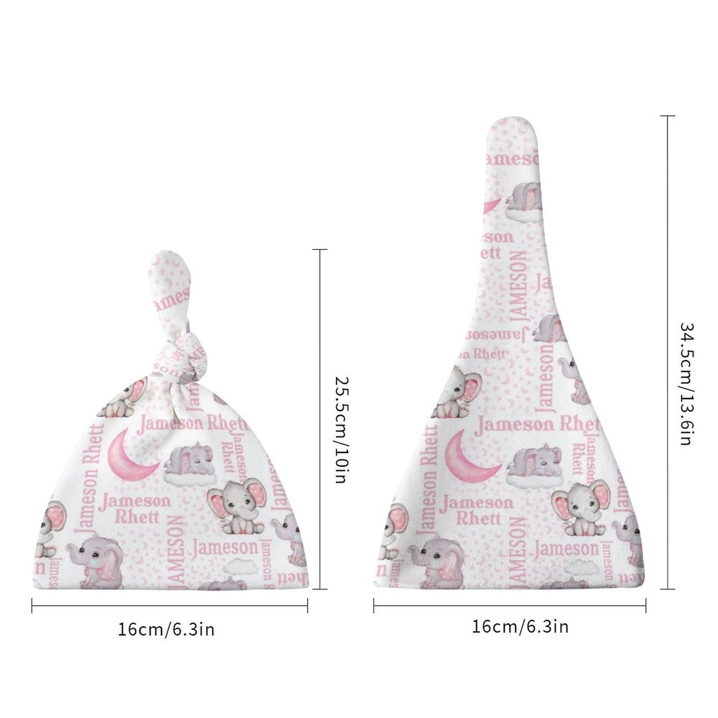 Personalized Custom Elephant Stars Baby Blanket