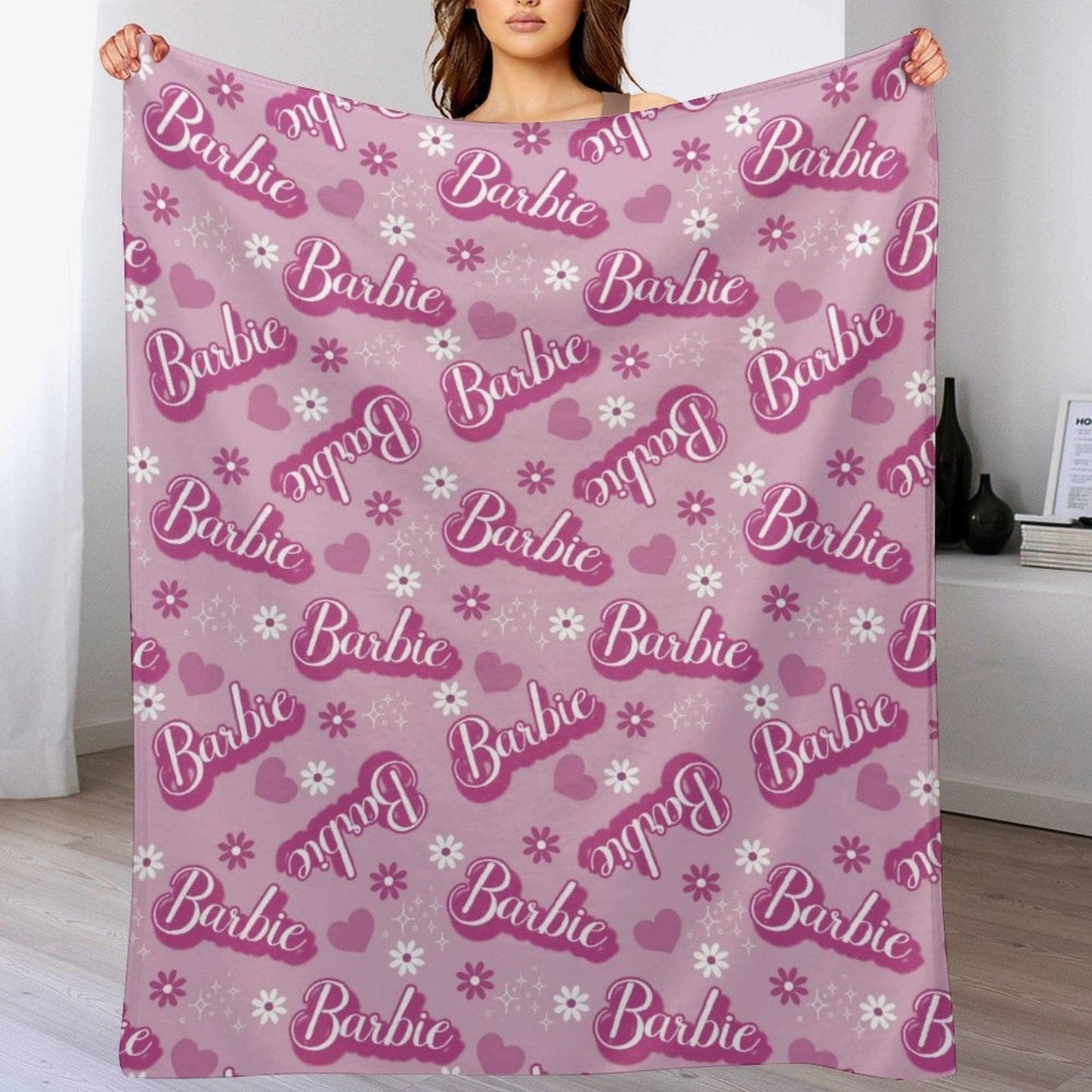We pay shipping✈️Personalized Name Custom Pink Blanket - Gifts for Girls