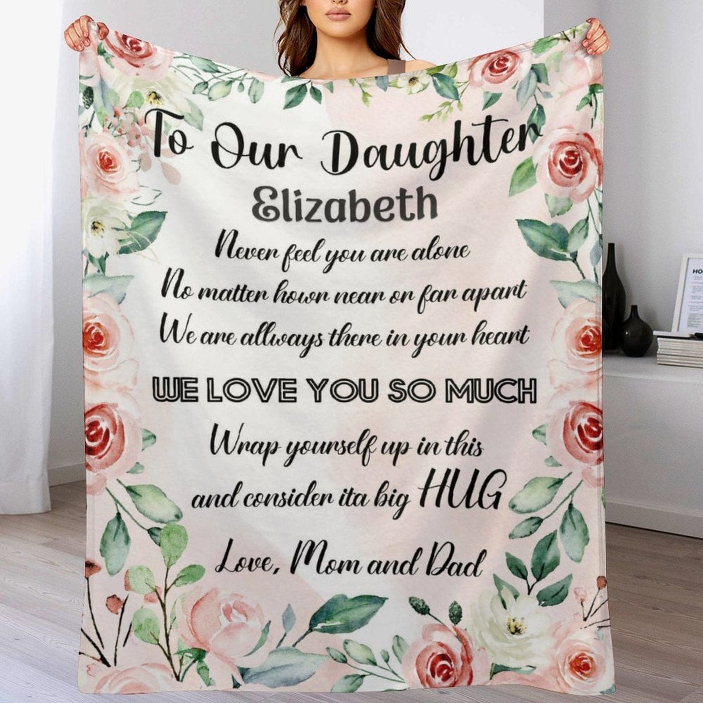 We pay shipping✈️Personalized Custom Name Blanket-To Our Daughter To My Daughter