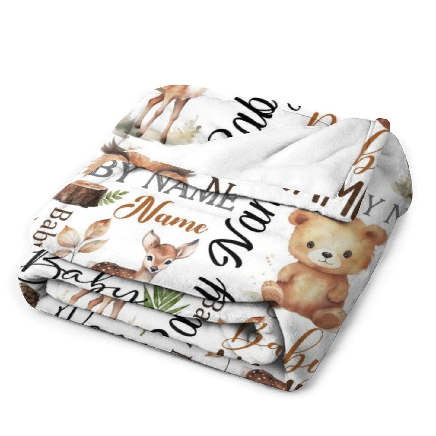 Personalized Baby Blankets, Custom Baby name Blanket - Best Gift for Baby, Newborn - bear blanket