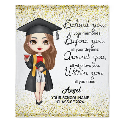 Class of 2024 Graduation Custom Blanket-Graduation Gift