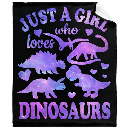 Dinosaur Blanket Gift for Women Kids Plush Jurassic Animal Lover Fan Gift
