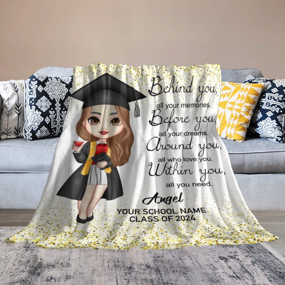 Class of 2024 Graduation Custom Blanket-Graduation Gift