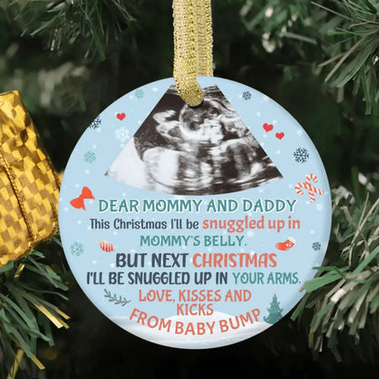 Custom Photo Family Personalized Custom Ceramic Ornament - Christmas Gift For First Mom
