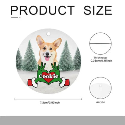 Personalized Acrylic Ornament - Christmas Gift For Pet Lover