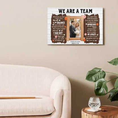 Custom Photo Personalized Canvas Wall Art For Couples - Whatever You Lack I Got You