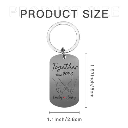 Couple Personalized Custom Keychain - All I See Is You