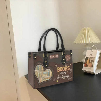 Book Nerd Chic: Tote Your Tomes with Our Personalized Leather Handbags