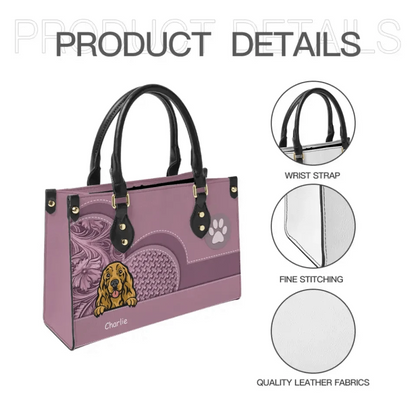 Personalized Dog Leather Handbag - Gift For Dog Lover