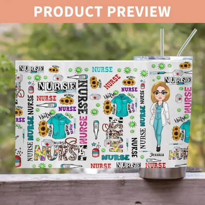 I'm A Nurse - Personalized Custom Tumbler - Appreciation Gift For Nurse