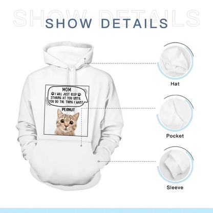 Personalized Photo T Shirt-Dog Cat Keep Staring At You