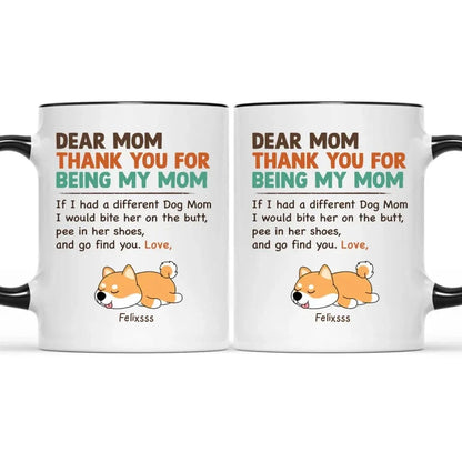Bite On Butt, Personalized Custom Photo Ceramic Mug- Gift For Dog Lovers