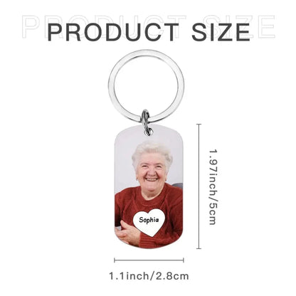 When You Miss Me Have No Fear Personalized Aluminum Keychain Gift For Family,Dog Lovers,Cat Lovers