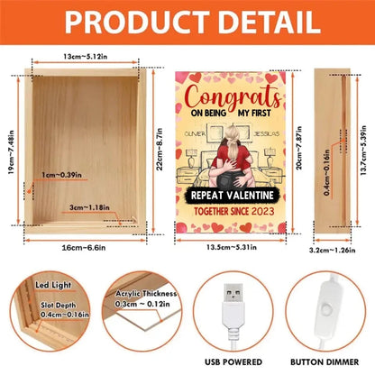 Couple Personalized Custom light box- Gift For Husband Wife, Anniversary