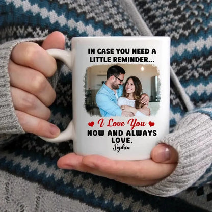 Personalized Mug - Custom Photo In Case You Need A Little Reminder