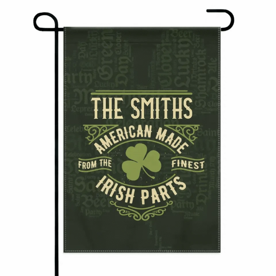 Personalized Name St. Patrick Irish Parts Blanket Garden Flag