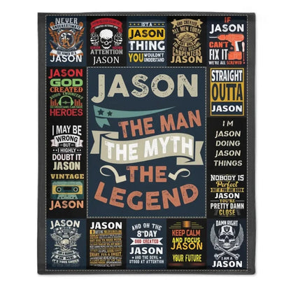 Personalized Name Blanket, Custom Family Name Blanket