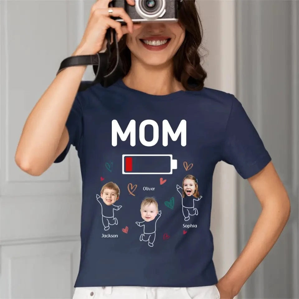 Custom Photo Mom Needs A Nap - Family Personalized Custom Unisex T-shirt - Gift For Mom Grandma