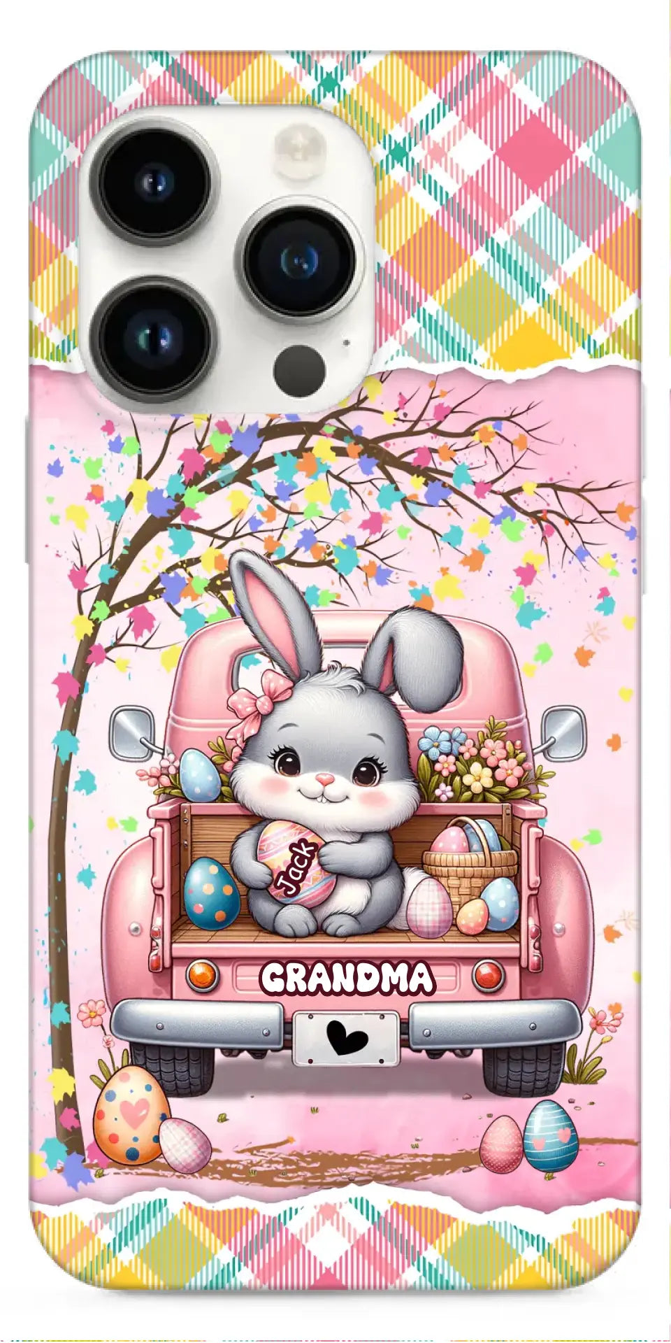 Grandma Bunny With Easter Egg Grandkids Personalized Phone case