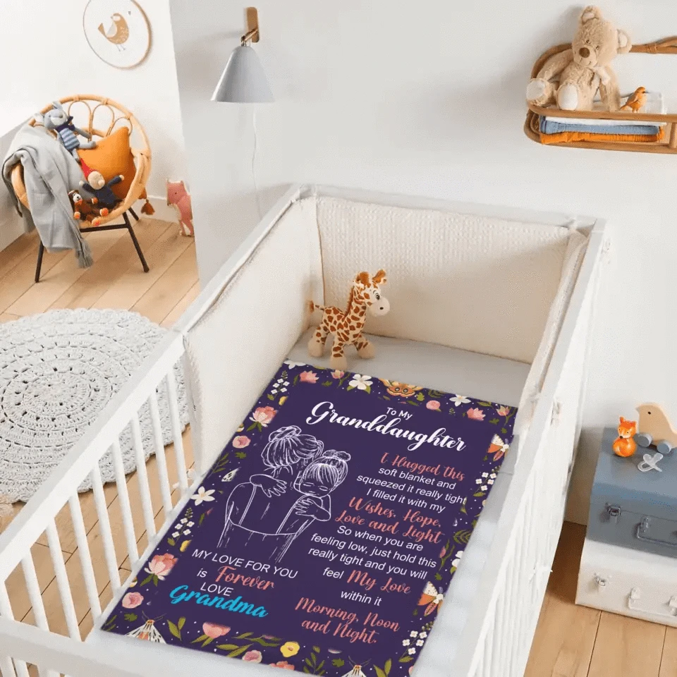 Granddaughter's And Grandson's Gift-Sweet Words Blanket