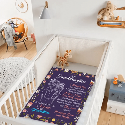 Granddaughter's And Grandson's Gift-Sweet Words Blanket