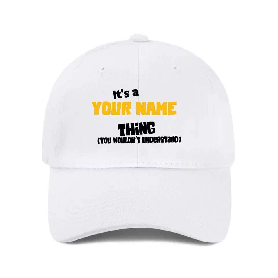 You won’t understand, customized name mesh cap baseball cap