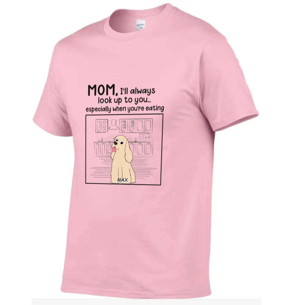 Dog Personalized Custom Unisex T-shirt - We'll Always Look Up To You