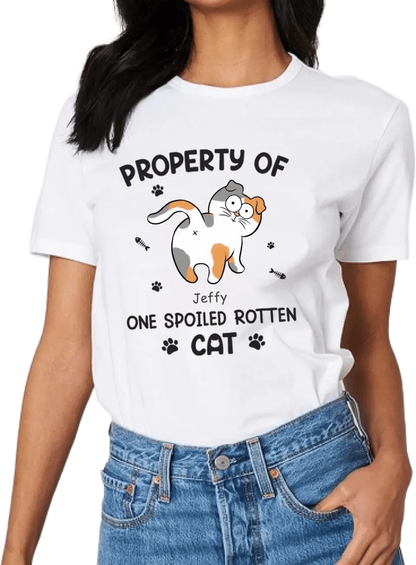 Spoiled Rotten Cats - Cat Personalized Custom T-shirt - Gift For Pet Owners, Pet Lovers