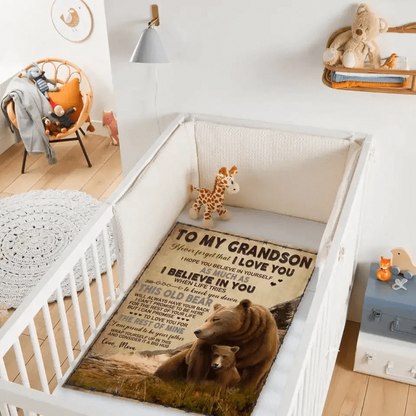 I Believe In You - Brown Bear Blanket