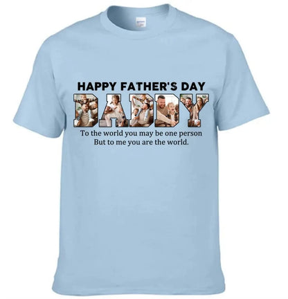 Customize DADDY Photo T-shirt, Happy Father’s Day