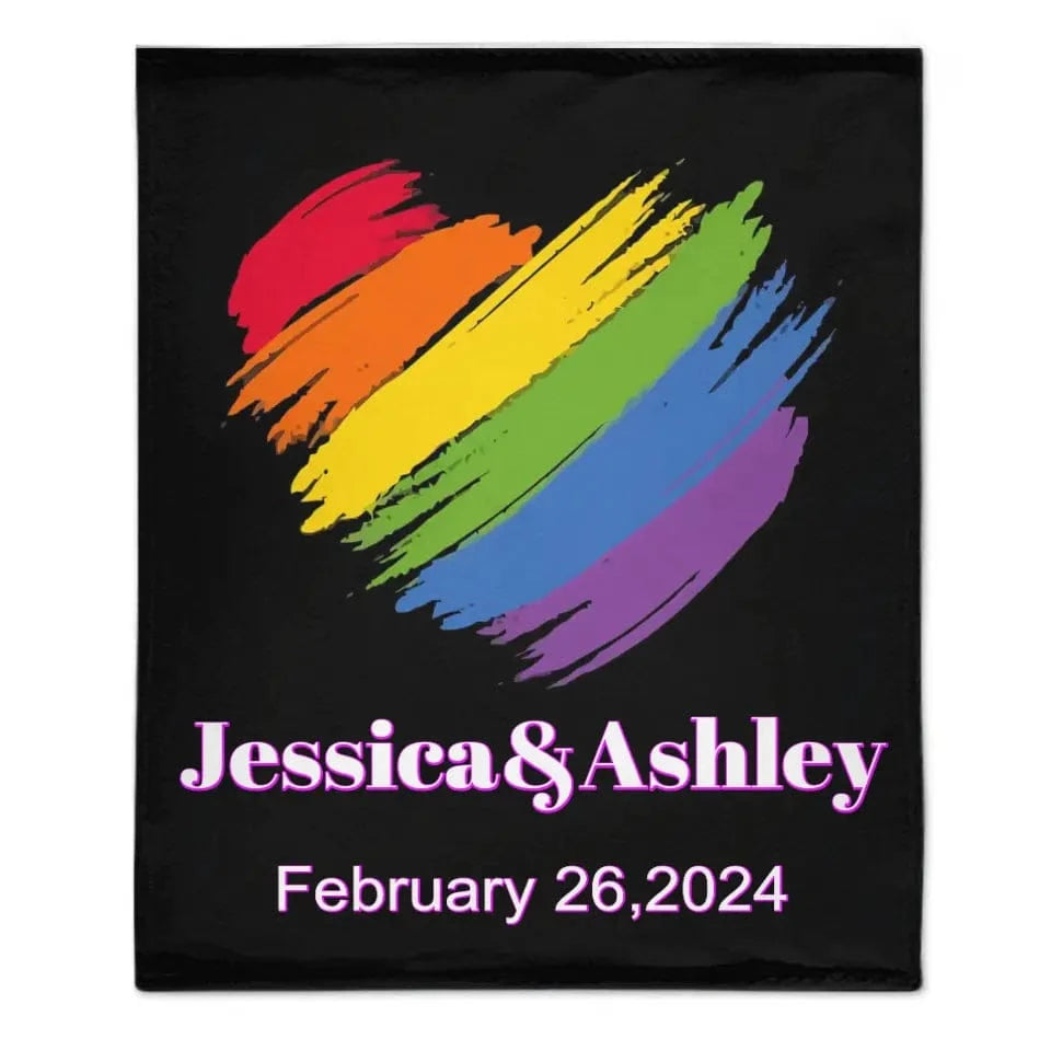 Personalized Blanket, Customized Anniversary Gifts For Couples
