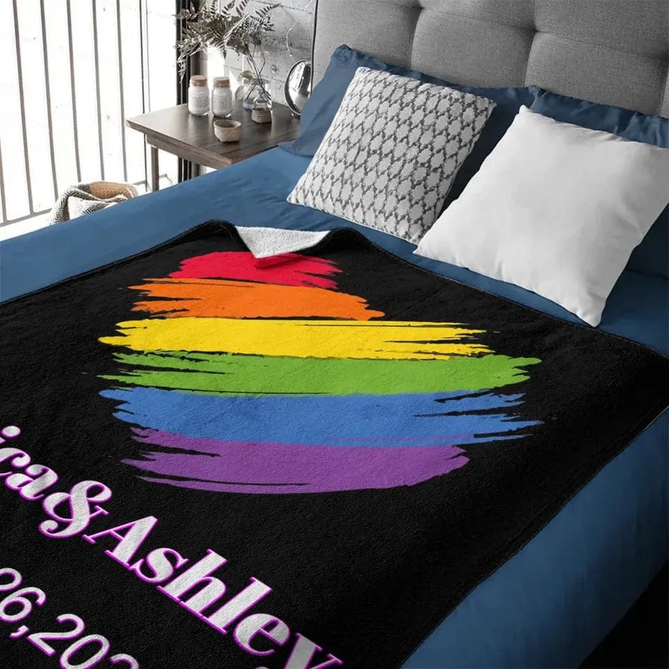 Personalized Blanket, Customized Anniversary Gifts For Couples