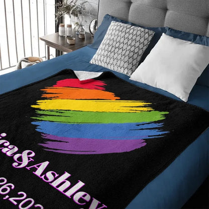 Personalized Blanket, Customized Anniversary Gifts For Couples