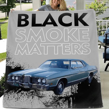Custom Truck Blanket - Black Smoke Matters