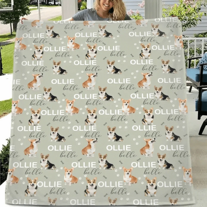 Name Customized Children's Blankets, Dog Breeds