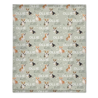 Name Customized Children's Blankets, Dog Breeds