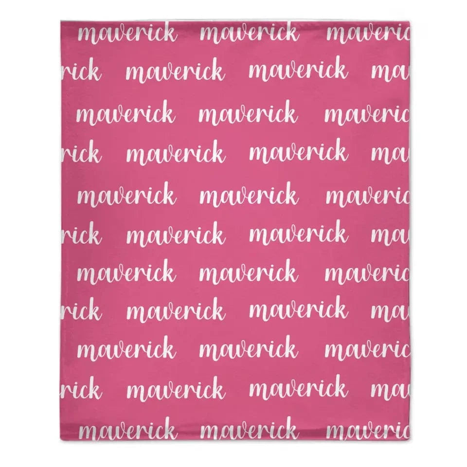 Personalized Name Custom Blanket for Baby, Kids, Youth Or Adult