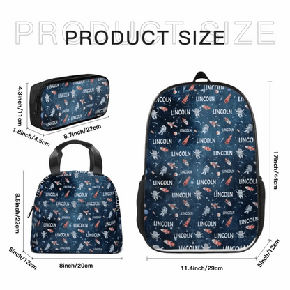 Personalized Custom Space Backpack with Name School Season Gift