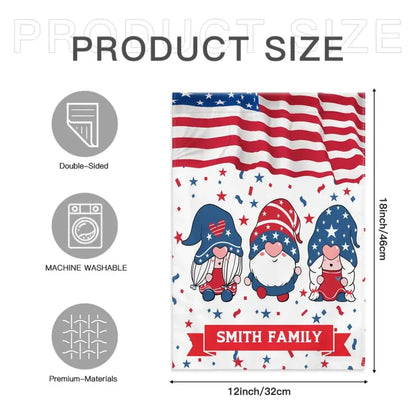 American Garden Flag 4th Of July Personalized Custom Garden Flag