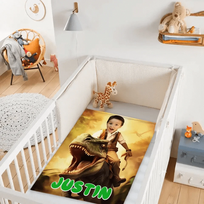 Dinosaur Series Name Photo Customized School Bag - A Gift For Your Child For The School Season!
