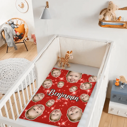 Face Blanket, Personalized Blanket with Photo, Blanket with Baby Pet Human Face