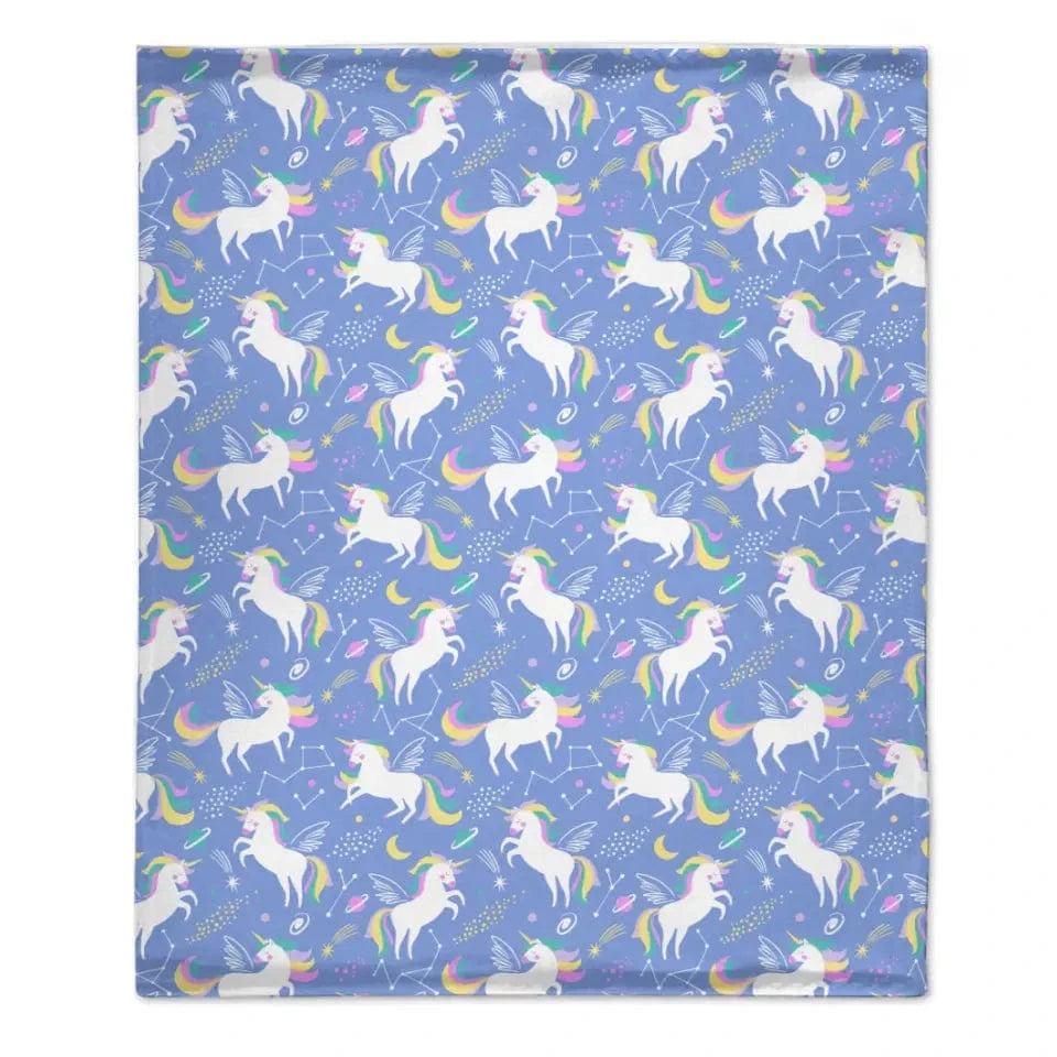 Personalized Unicorn Crab Shell Gift Blanket